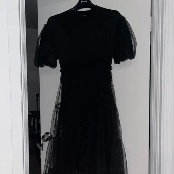 〓Simone Rocha〓Tiered Tulle Overlay Dress Simone Rocha | Dresses | Simone Rocha Short Sleeve Gathered